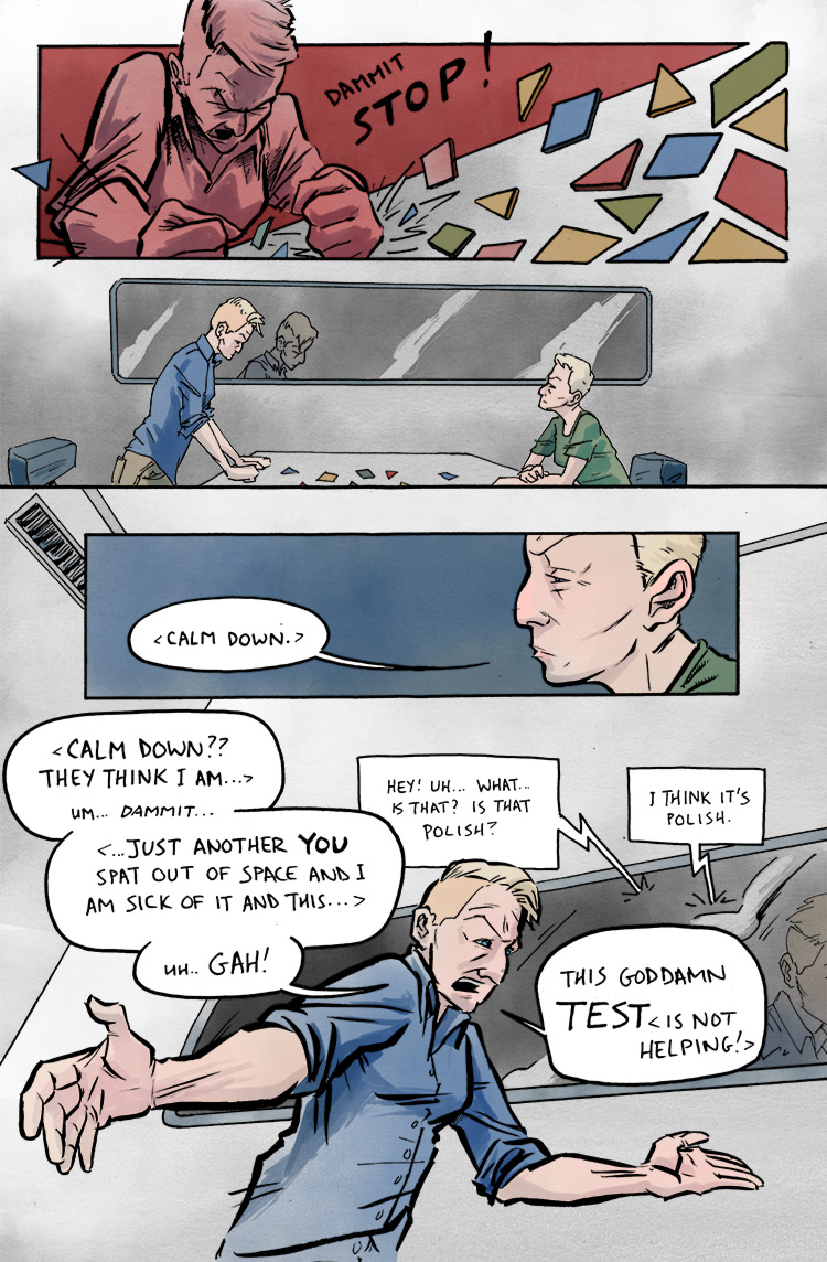 Relativity Page 33: Is that Polish?